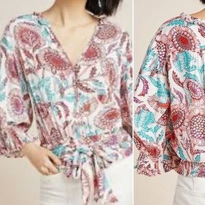 Tugboat by Anthropologie Saraya Blouse, Size Medium, Sz L